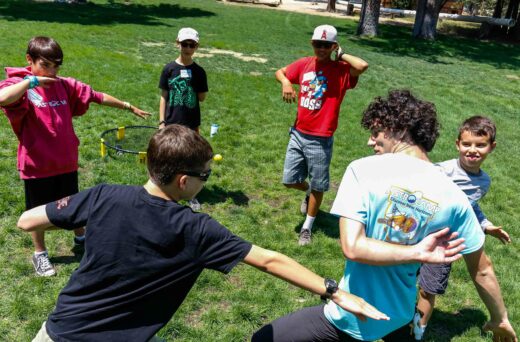 Boys in circle.