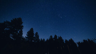 Telescope shot of stars.